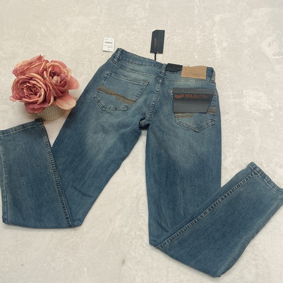 WEATHERPROOF VINTAGE NWT Size 30 X 30 1948 Selects Milton Slim Fit Blue Jeans - Picture 11 of 15